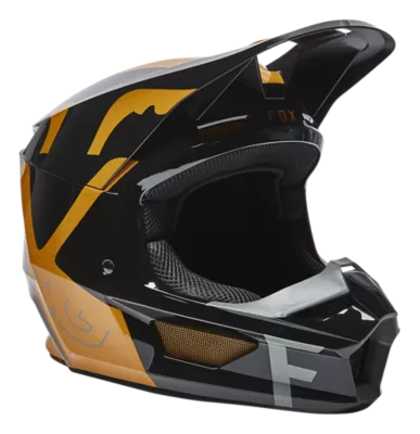 V1 SKEW HELMET, ECE [BLK/GLD] XS