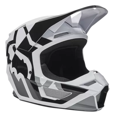 V1 LUX HELMET [BLK/WHT] XL | Fox Racing®