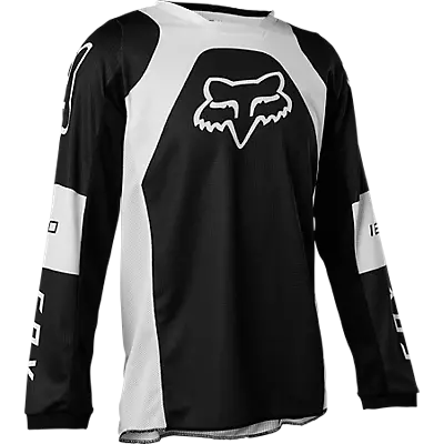 Fox Racing Motocross Kid Rain Mud Full Length Jacket Coat Black Grey Youth Large 