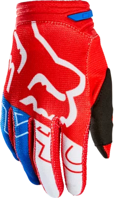 YTH 180 SKEW GLOVE [WHT/RD/BLU] YXS