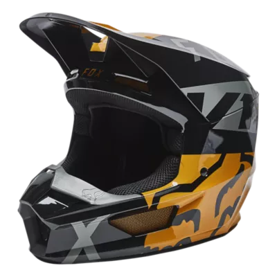 YTH V1 SKEW HELMET [BLK/GLD] YS