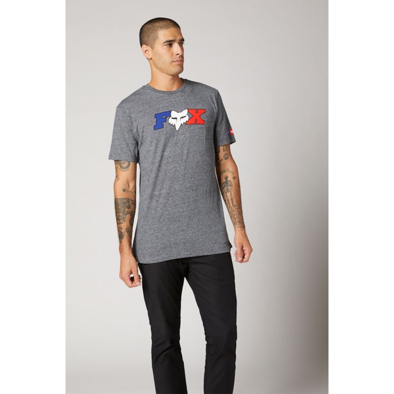 FR FLAG SS PREMIUM TEE [HTR GRAPH] S | Fox Racing - Reino Unido