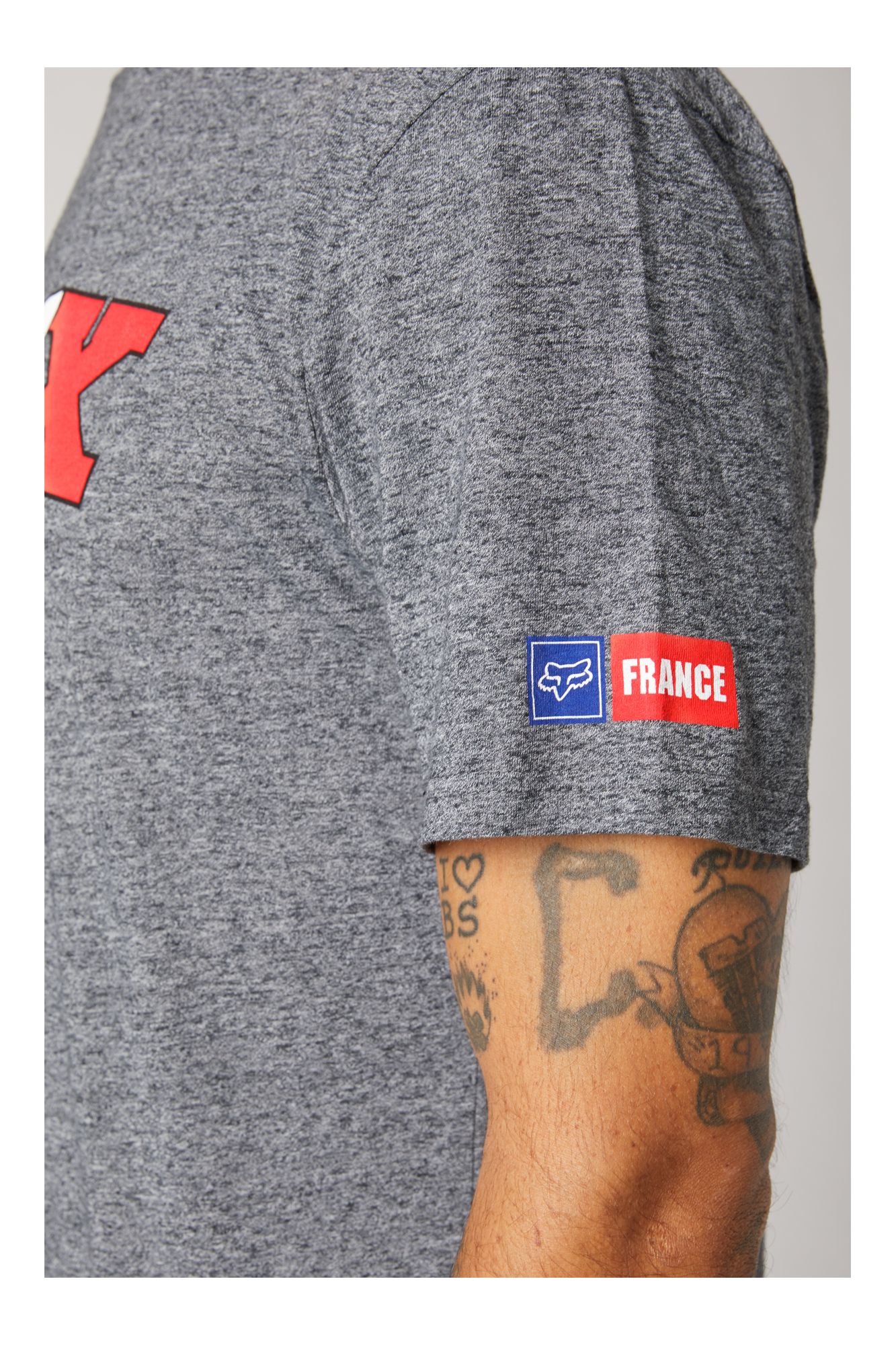 FR FLAG SS PREMIUM TEE [HTR GRAPH] S