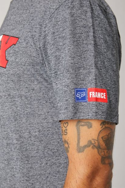 FR FLAG SS PREMIUM TEE [HTR GRAPH] S