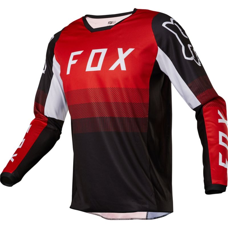 Fox Racing® Black/Red FAZR 180 JERSEY - Foxracing.com MOTO - Official ...