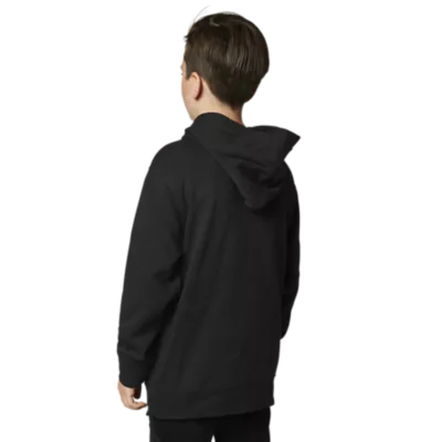 YTH PINNACLE PO FLEECE [BLK/WHT] YL