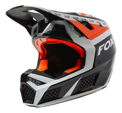 V3 RS DVIDE HELMET [BLK/WHT/ORG] S