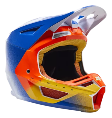 V2 RKANE HELMET [ORG/BLU] XS