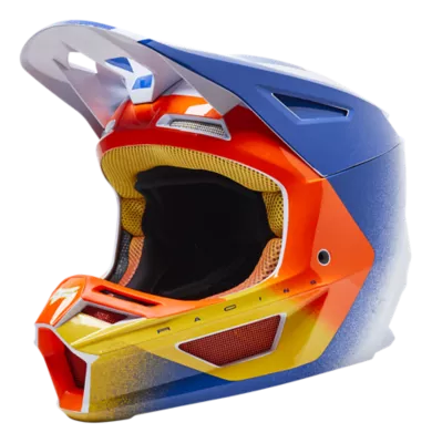 V2 RKANE HELMET [ORG/BLU] XS