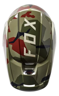  Fox Racing Casco de motocross V1 Core, camuflaje verde BNKR,  talla XS : Automotriz