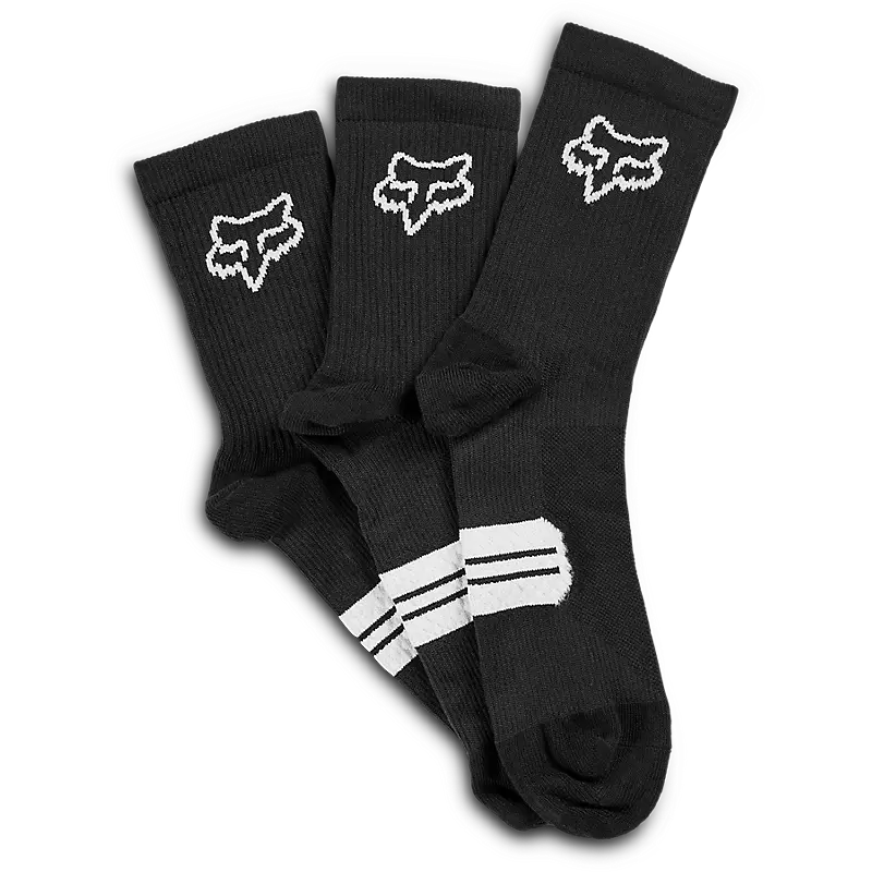 W 6" RANGER SOCK PREPACK BLACK 