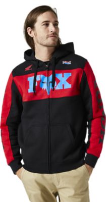 HONDA ZIP FLEECE [BLK/RD] S