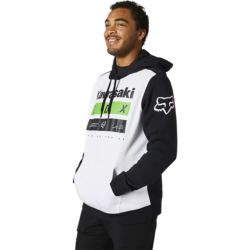 KAWI STRIPES PO FLEECE [BLK/WHT] S