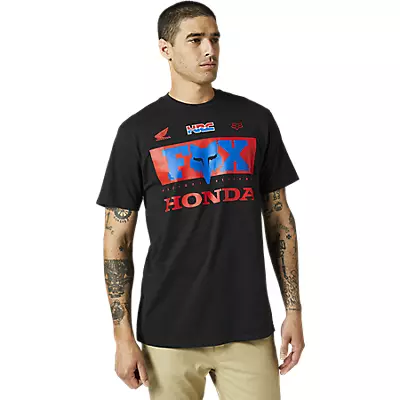 Fox Racing Men's CA Tee T-Shirt California Flag Premium Black Large LG 