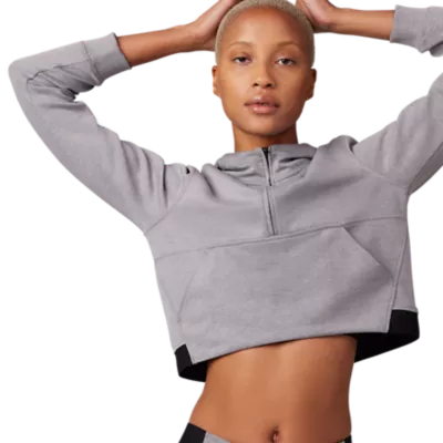 Grey nike crop discount hoodie