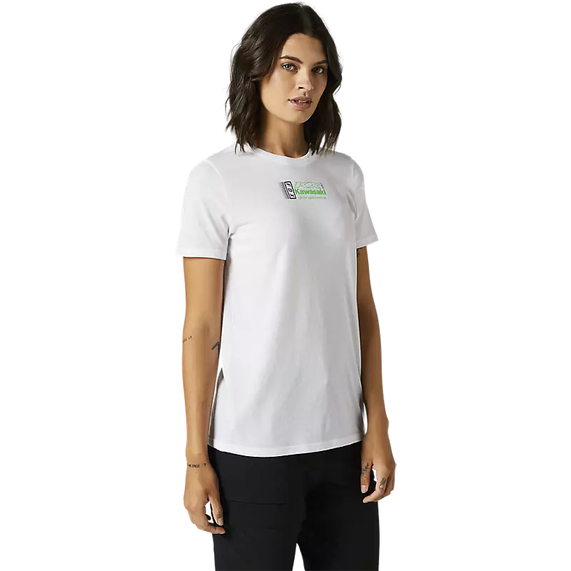 T-shirt blanc Kawasaki pour femme