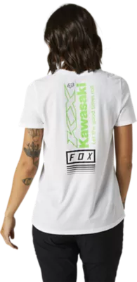 T-shirt blanc Kawasaki pour femme