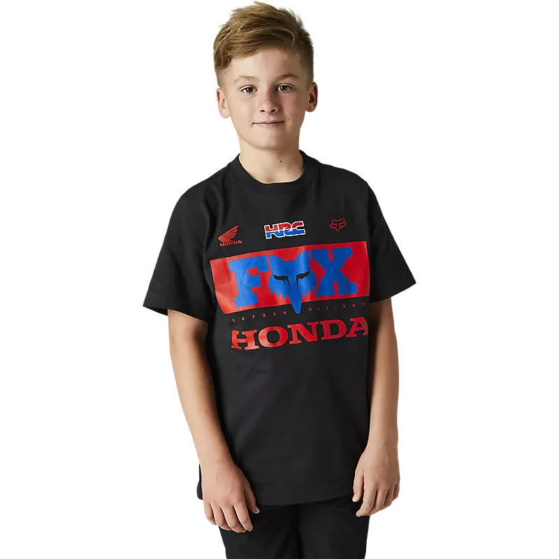 Fox Racing Fox Racing MX Honda s/s Kids Youth T-Shirt Black Tee size Medium 