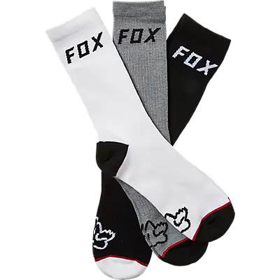 Fox Racing Fox Racing Tech No Show Socks 3 Pack Mens S/M White 