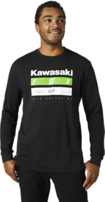 KAWI STRIPES LS PREMIUM TEE [BLK] S | Fox Racing®