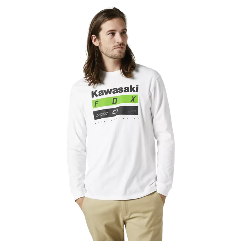 LANGÆRMET KAWASAKI PREMIUM T-SHIRT MED STRIBER