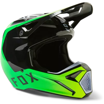 Black and green dirt bike helmet sale