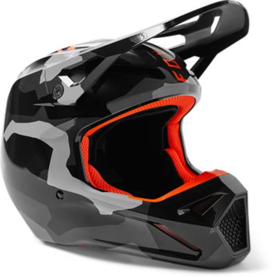 CASCO FOX V1 SKEW BLANCO ROJO AZUL