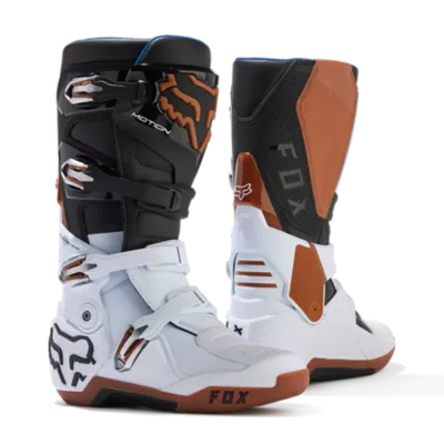 Fox Racing Motion Boots Black White Gum 11.5