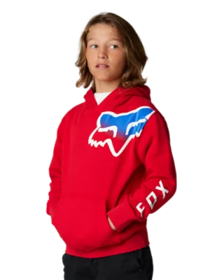 YTH TOXSYK PULLOVER FLEECE FLM RD YL Fox Racing