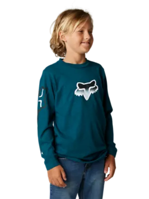 YTH VIZEN LS TEE [HTR M BLU] YS