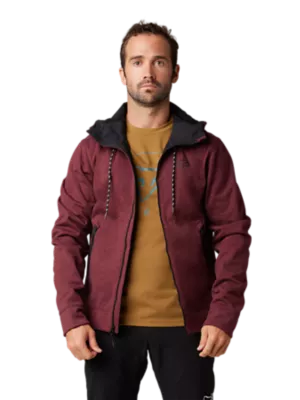 Fox MTB Jacket Ranger Fire Fleece Crew Dark Maroon