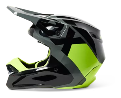 Casque moto VTT pour enfants vert taille 51/52