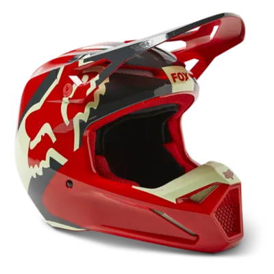 Casque cross V1 OVTIK FOX Bleu/Vert - , Casque Cross