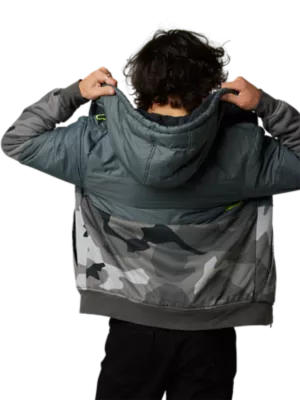 Camouflage Puffy Jacket with Sweatshirt Hoodie | Sasquatch The Legend XL