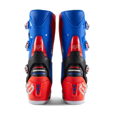 Fox comp 5 clearance boots red and blue