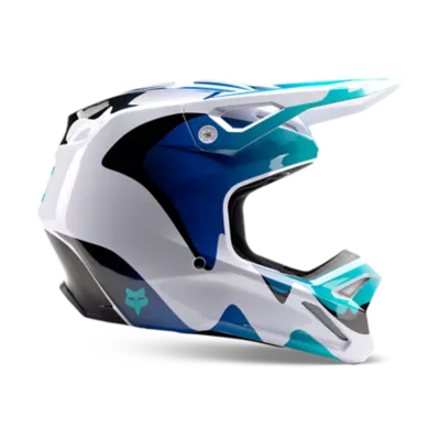FOX RACING Fox Racing 2022 V1 Helmet/SKEW - WHT/RD/BLU