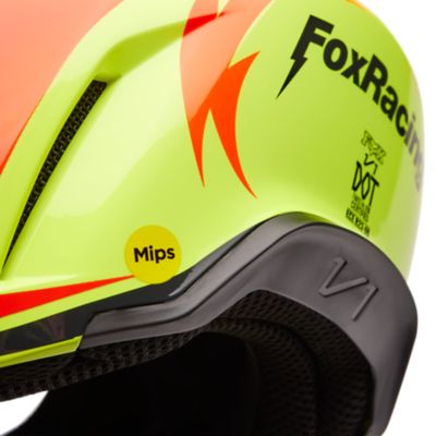 Casco Fox V1 Toxsyk Rosso Fluo | [it - 3