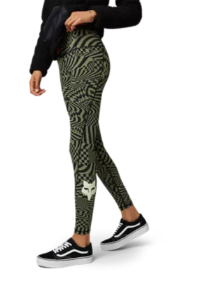 Leggings Donna FOX TS57 Detour Nero-Verde - Adesso 43% di