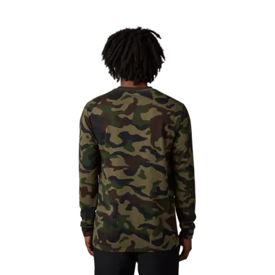 Full Sleeve Green Camo Print T-shirt –