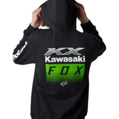 T-shirt Fox Racing Ufficiale Kawasaki Manica Lunga - Maglia Nera Serie KX 29517-001