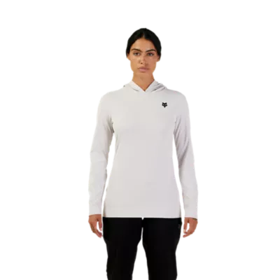 SA Company Women's Performance Long Sleeve Shirt W/ Mesh | White | Tidal Waves | Size L