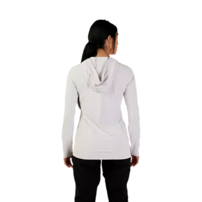 SA Company Women's Performance Long Sleeve Shirt W/ Mesh | White | Tidal Waves | Size L