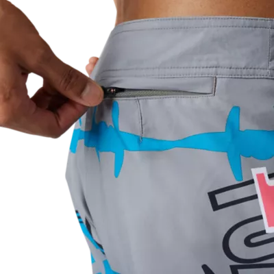 BARB WIRE BOARDSHORT 19" [BLU/GRY] 28