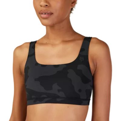 Fox Racing Women s Core Camo Sports Bra Black Camo XS