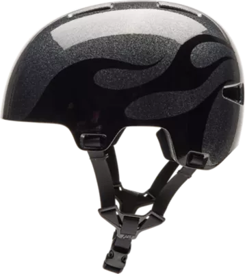 YOUTH FLIGHT HELMET SILVER METAL 