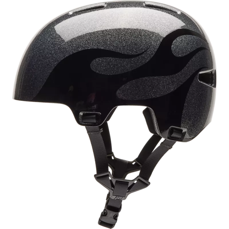 YOUTH FLIGHT HELMET SILVER METAL 
