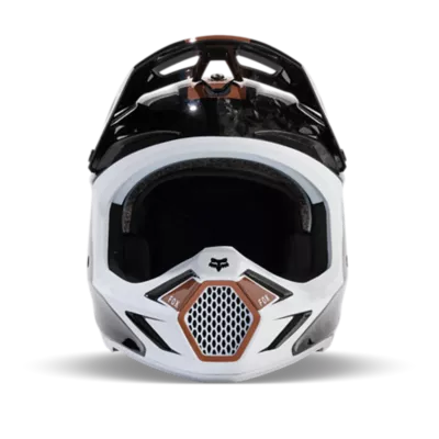 Fox Racing Casco de motocross V3 RS RYAKTR para hombre (gris acero)  29641-172