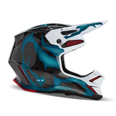 Fox Racing V3 CASCO MOTOCROSS REVISE ROJO/AMARILLO, XS