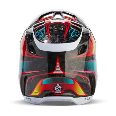 Fox Racing V3 CASCO MOTOCROSS REVISE ROJO/AMARILLO, XS