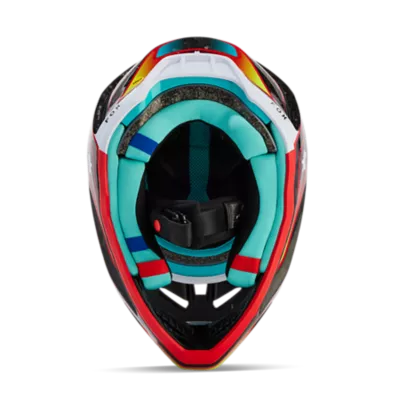 Fox Racing V3 CASCO MOTOCROSS REVISE ROJO/AMARILLO, XS